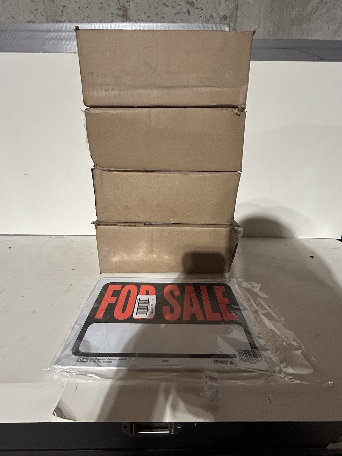 1200 PK FOR SALE Sign 9″x12″ Weatherproof Plastic – Cars, Property, Garage sales