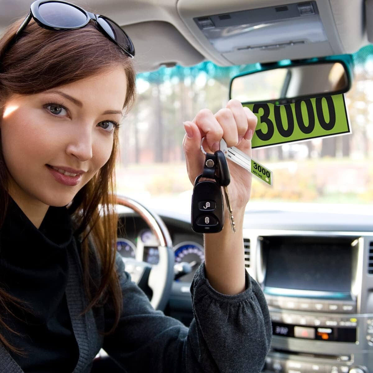1000 Car Dealer Service Hang Tags Mechanic Repair Shop 3 Piece System LITE Green