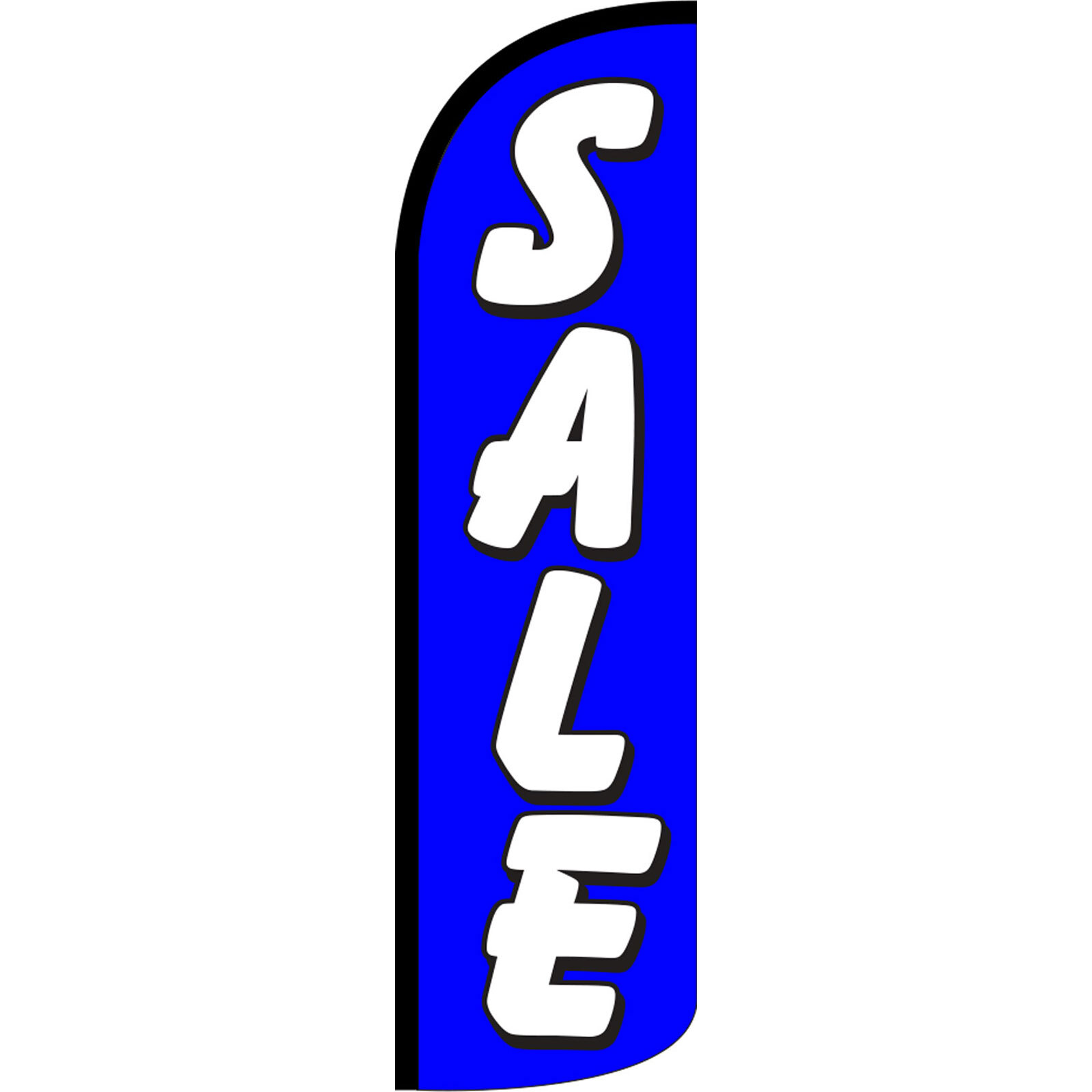 Sale Blue 3 ft X 11 1/2 ft Windless Swooper Flag (Flag Only)