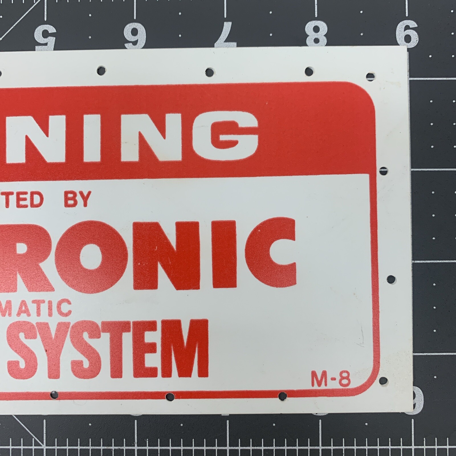 NEW Home Protection Sign WARNING ELECTRONIC SECURITY ALARM SYSTEM 9”x4” Plastic