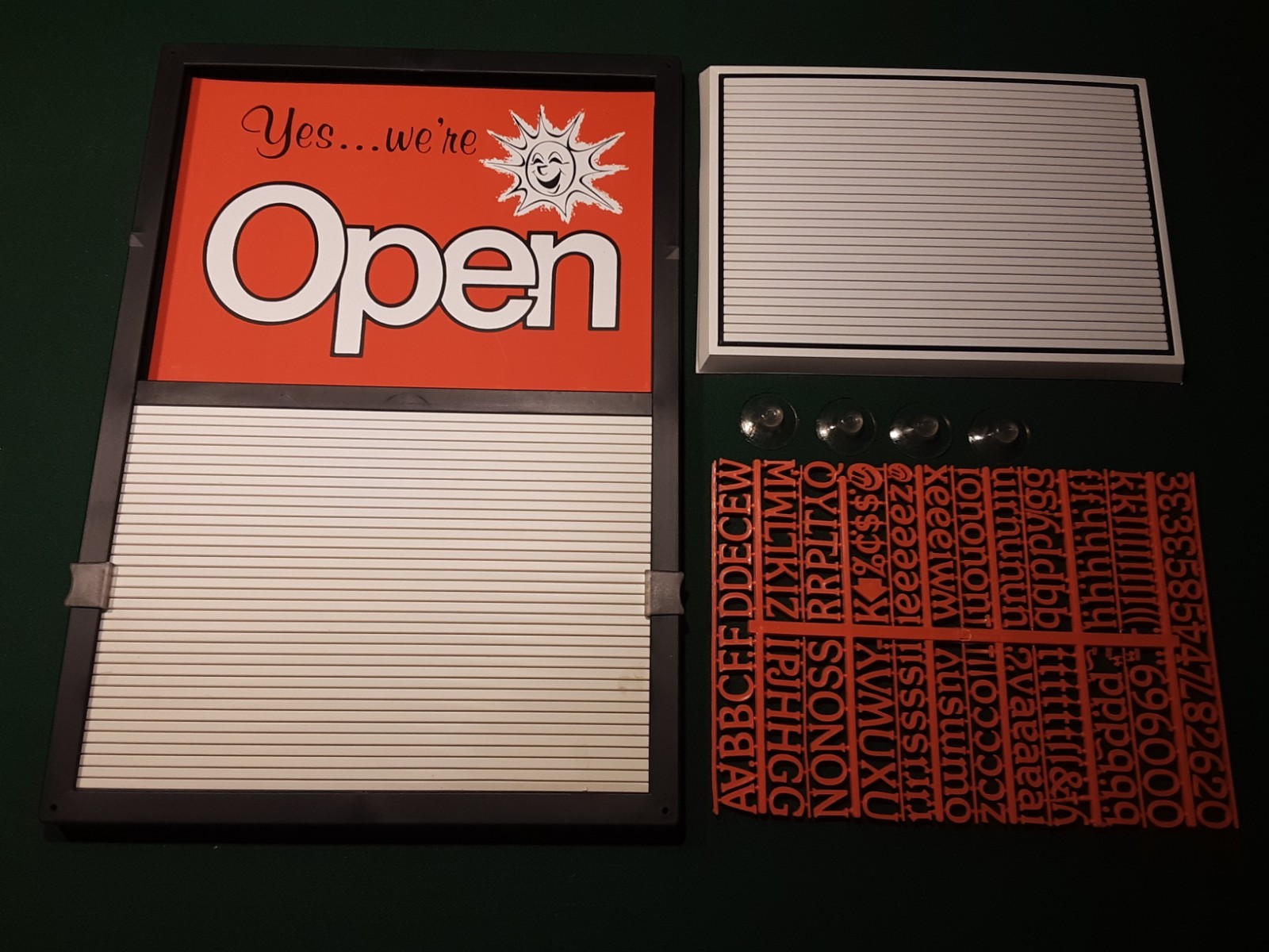 Vintage Open/Closed Sign with Movable Letters NOS