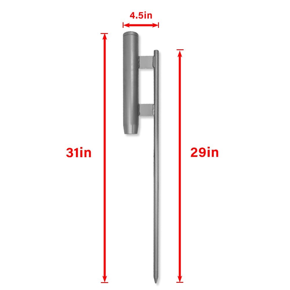 GROUND SPIKE for 16ft Deluxe Fiberglass Flag Pole (pole not included)