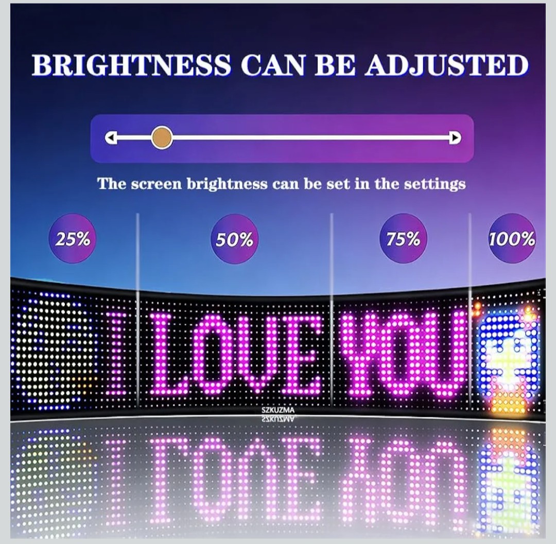 Programmable LED Sign Flexible Matrix Panel (36″ x 8″ – XL/Business Sign)