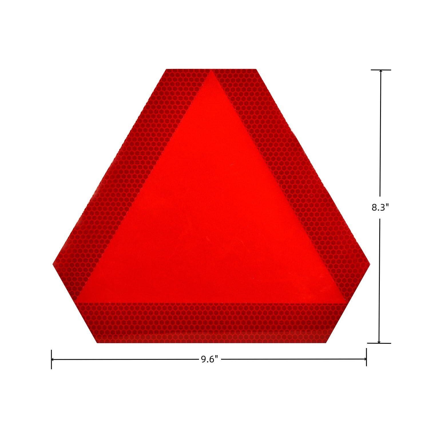 Slow Moving Vehicle Sign Farm Triangle Safety Sign 9.6 x 8.3 Inches