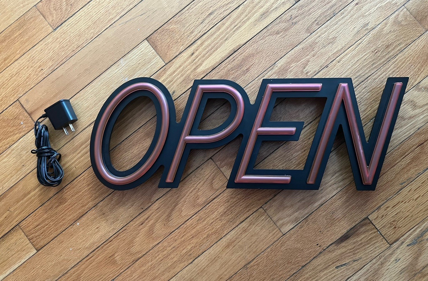 Open Sign Lighted Business Display 19” Preowned, Good Condition, Free Shipping!