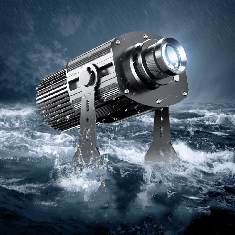 Customizable 200W Led Logo Projector Rotating Waterproof Gobo Light for Store AD