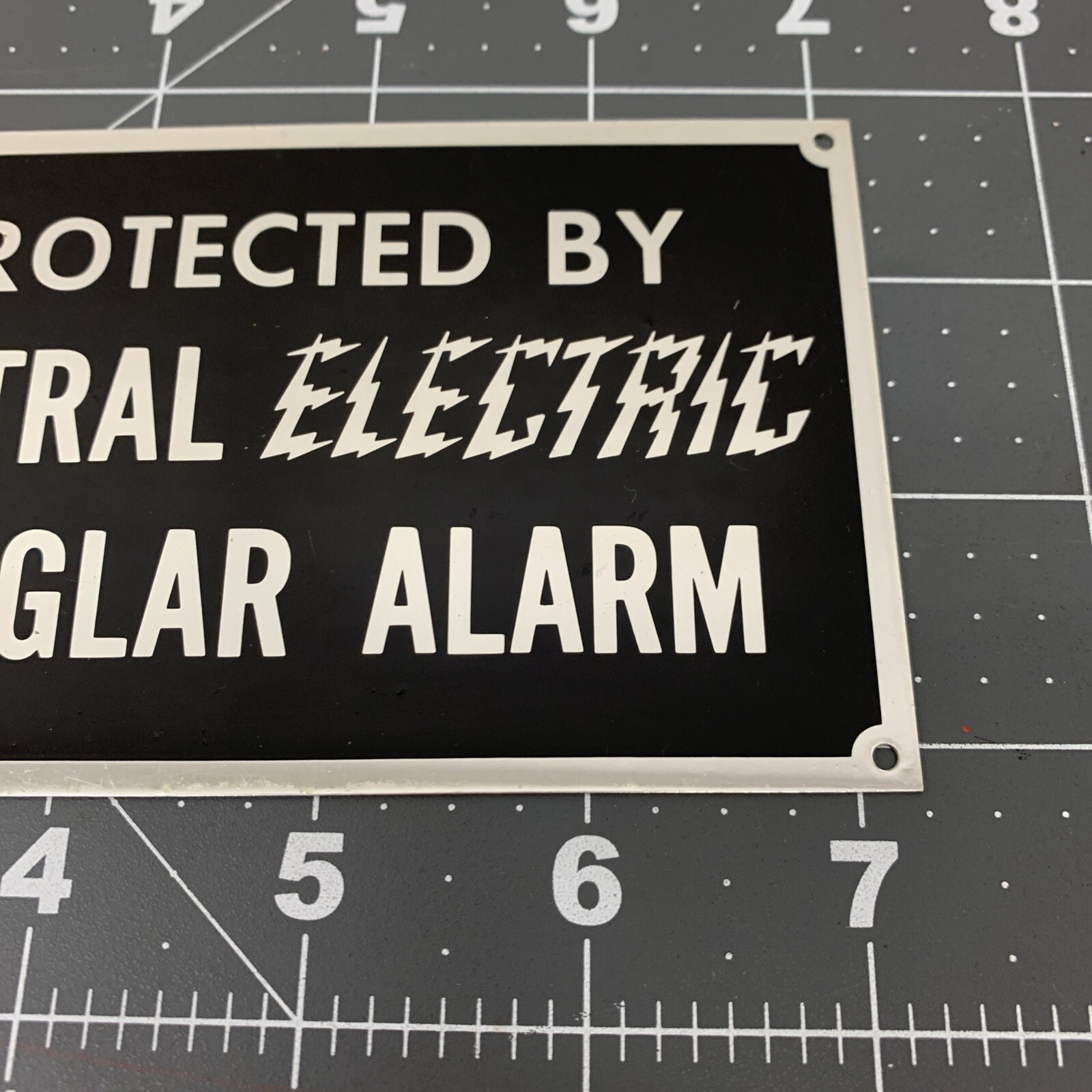 NEW METAL ALARM SECURITY SIGN CENTRAL ELECTRIC BURGLAR ALARM HOME BUSINESS