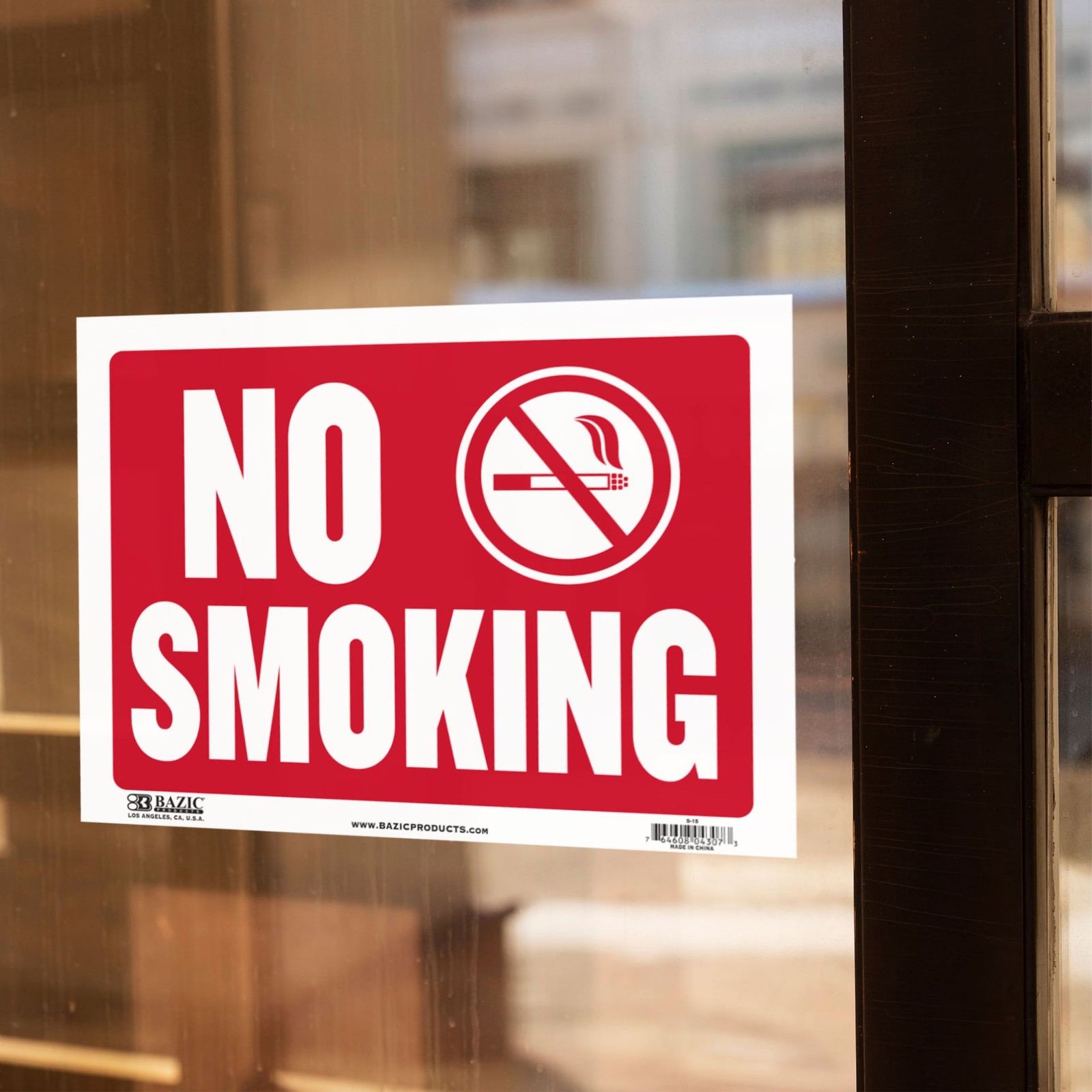 BAZIC 9″ X 12″ No Smoking Sign, pack of 24