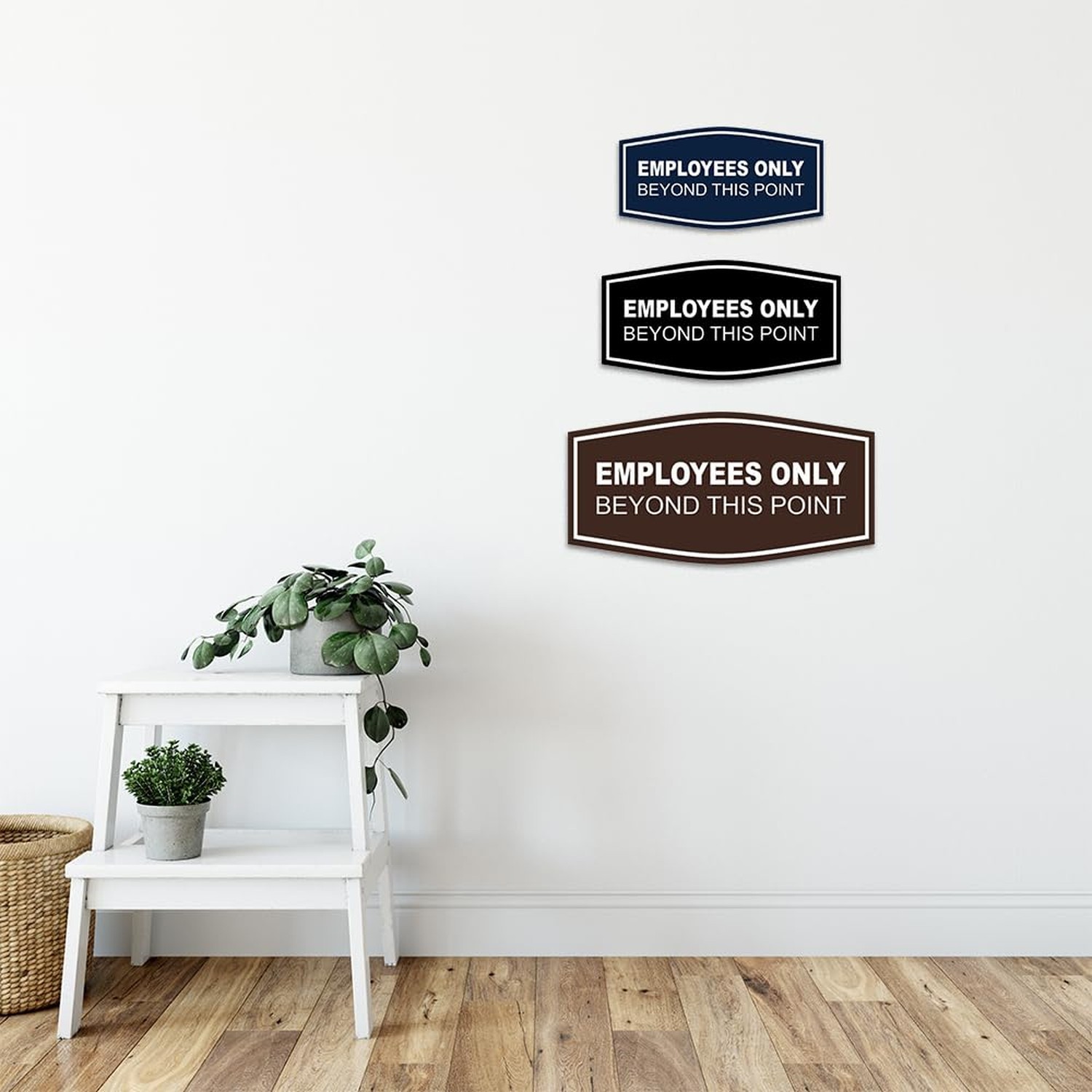 Fancy Employees Only Beyond This Point Wall or Door Sign – Easy to Install | …