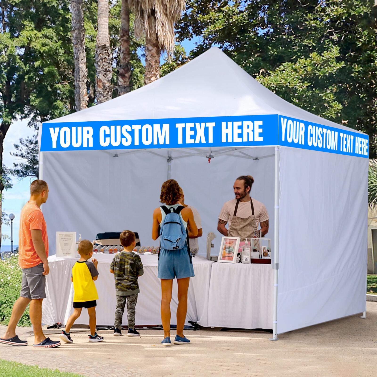 Custom Tent Banner, Full Color Vinyl Banner, Trade Show, Functions, Festivals
