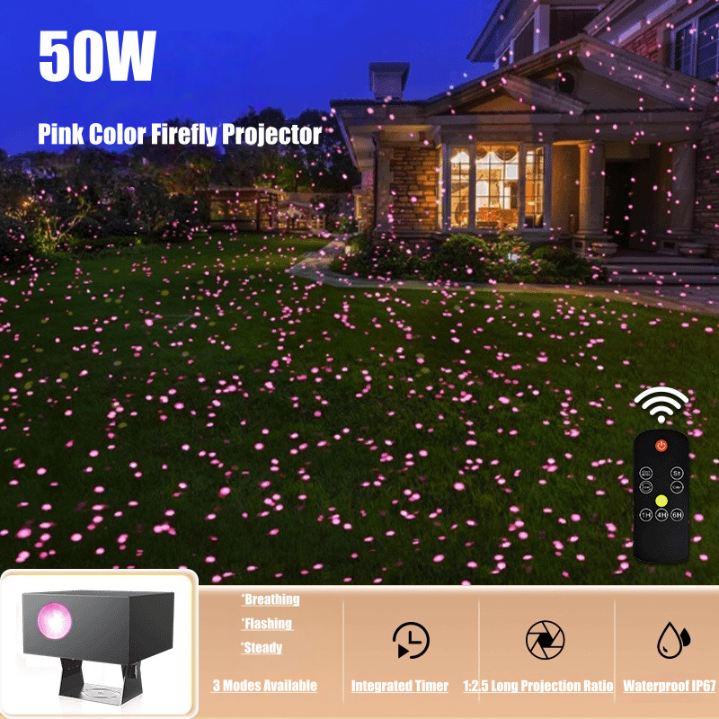 50W Outdoor Dynamic Firefly Laser Starry Sky Projection Light Garden Landscape