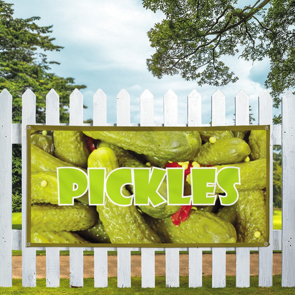 Vinyl Banner Multiple Sizes Pickles Outdoor Advertising Printing D Outdoor