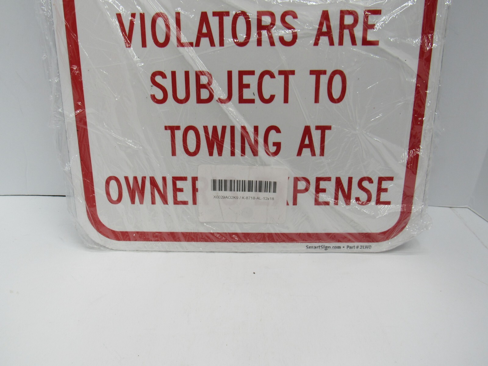 “AUTHORIZED PARKING ONLY” Metal Sign 12″ x 18″ Pole Mount