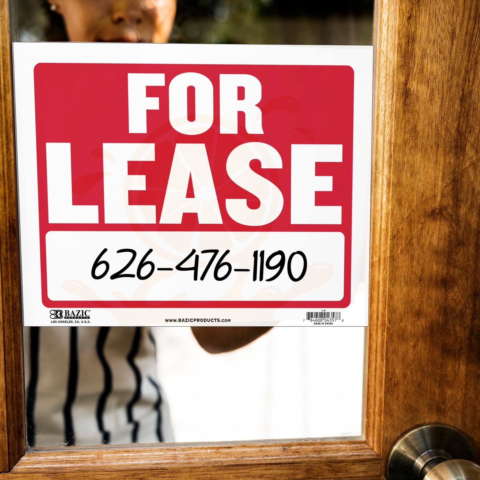 BAZIC 12″ X 16″ For Lease Sign, pack of 24