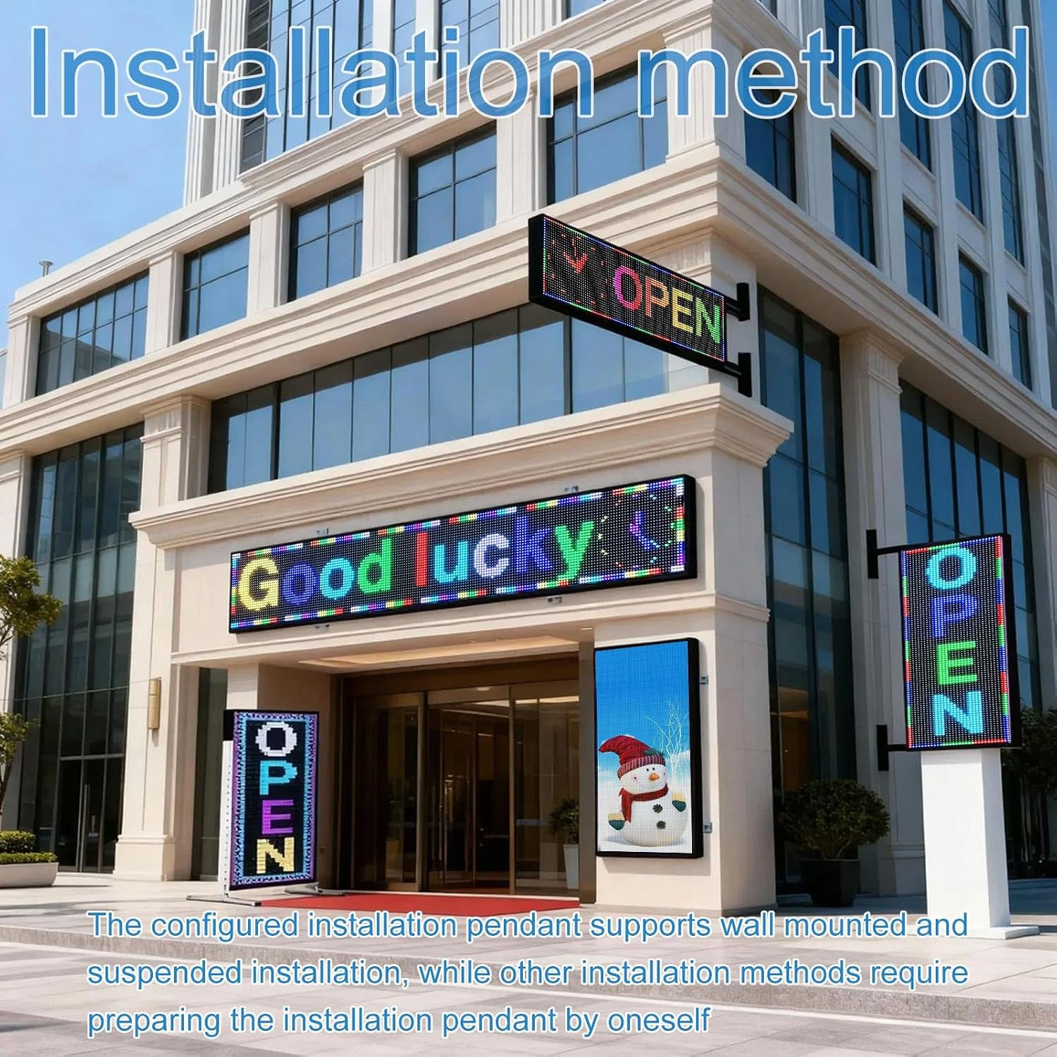 P6(40″ * 17″) Digital Programmable Scrolling Led Sign Scrolling Outdoor for Busi