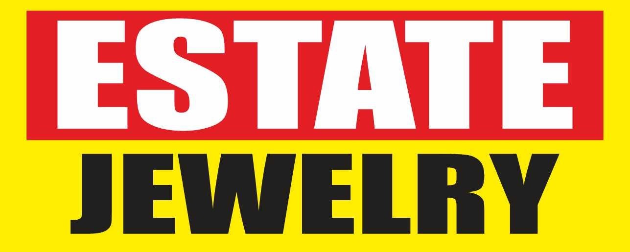 ESTATE JEWELRY Advertising Banner Vinyl Mesh Sign gold silver pawn shop WE BUY