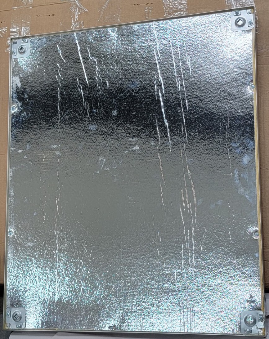 GHENT PA13630VX-133 Enclosed Bulletin Board silver frame black board 30×36 In.