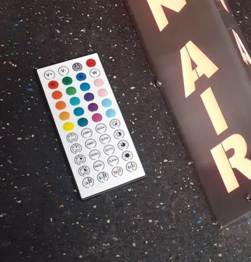 Lighted Sign “ON AIR” Aluminum 120V w/ Remote & Bluetooth. 18 inch