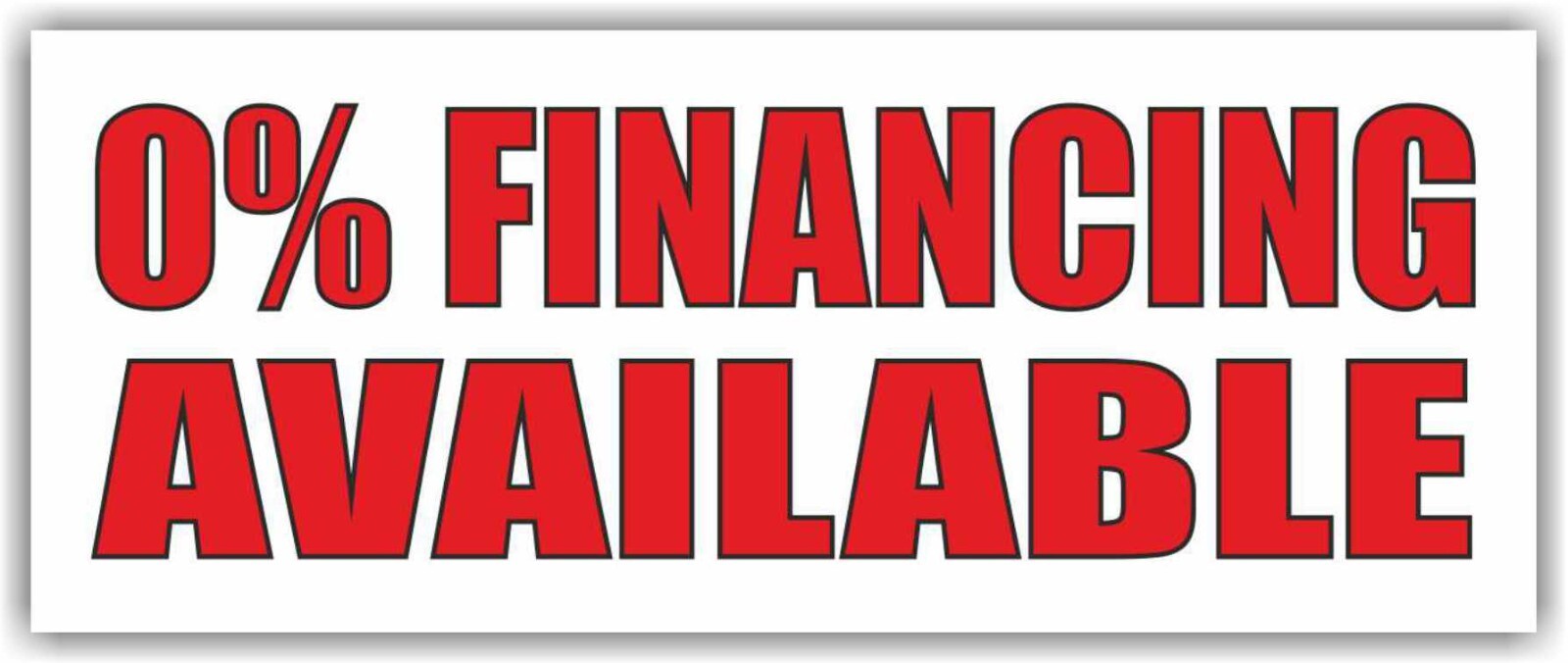 0% FINANCING AVAILABLE Advertising Banner Vinyl Mesh Sign Credit cash receipt