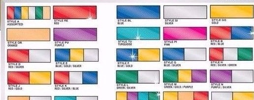 Metallic Pennant Flag Streamers Multi Color 60 Feet High Quality -40 Per String