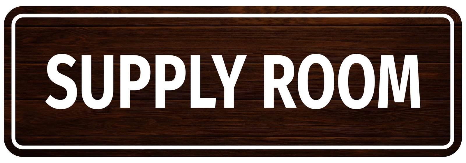 Standard Plus Supply Room Wall or Door Sign | Office & Home Decor