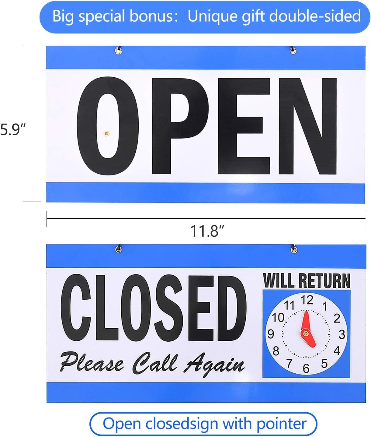 LED Open Sign,16×6 inch Open Sign for Business,With multiple flashing modes, …