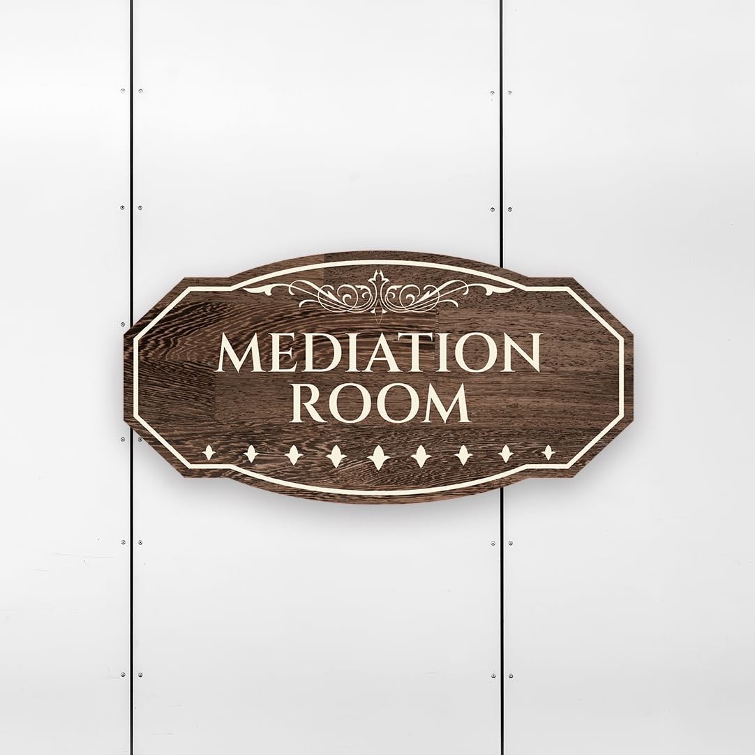 Victorian Plus Mediation Room Wall or Door Sign | Legal and Courtroom Decoration