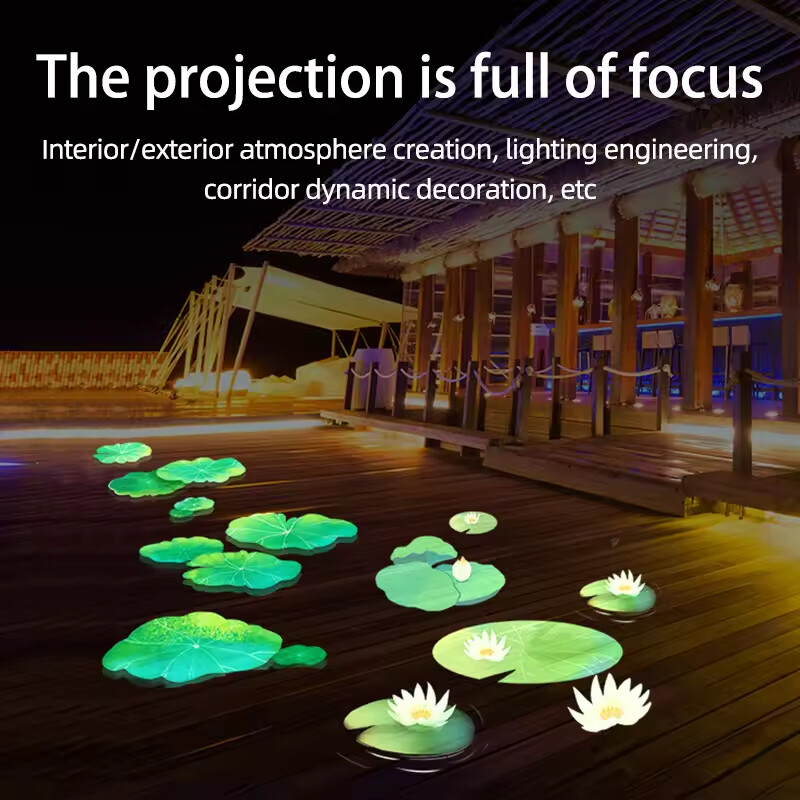 35W-110W Dynamic Fluttering for Store Custom Floating Shadow LED GOBO Projector