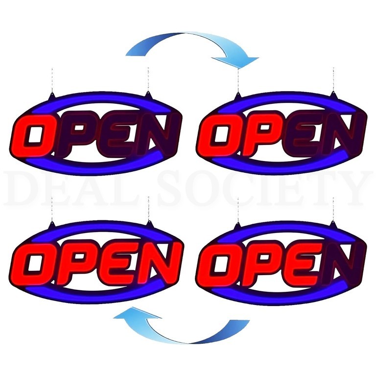 eLED 2026 Model 32″ x 16″ Remote Controlled LED Neon Open Sign
