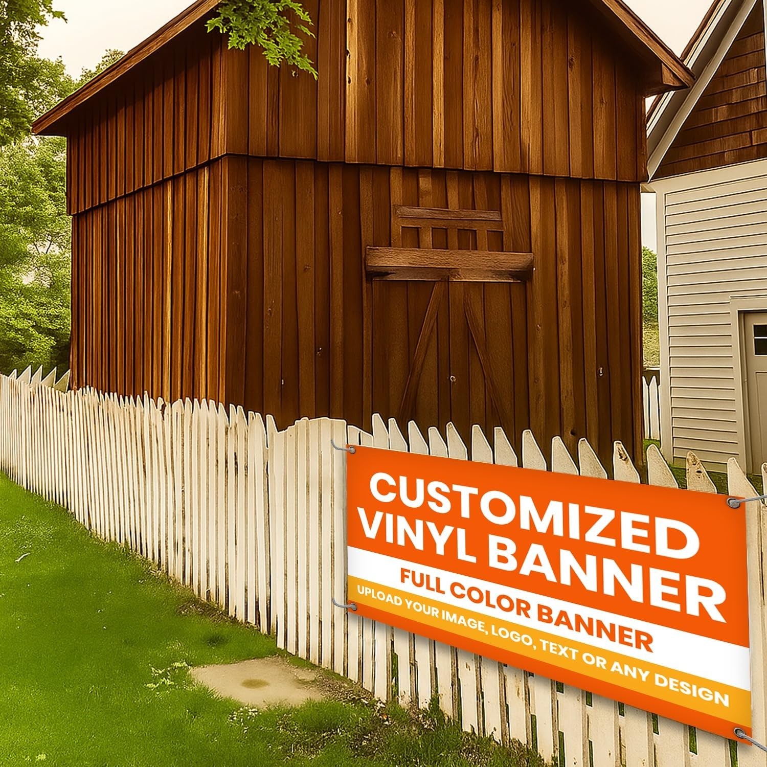 StickerJet Custom Personalized Vinyl Banner for Business – Add Your Text & Logo