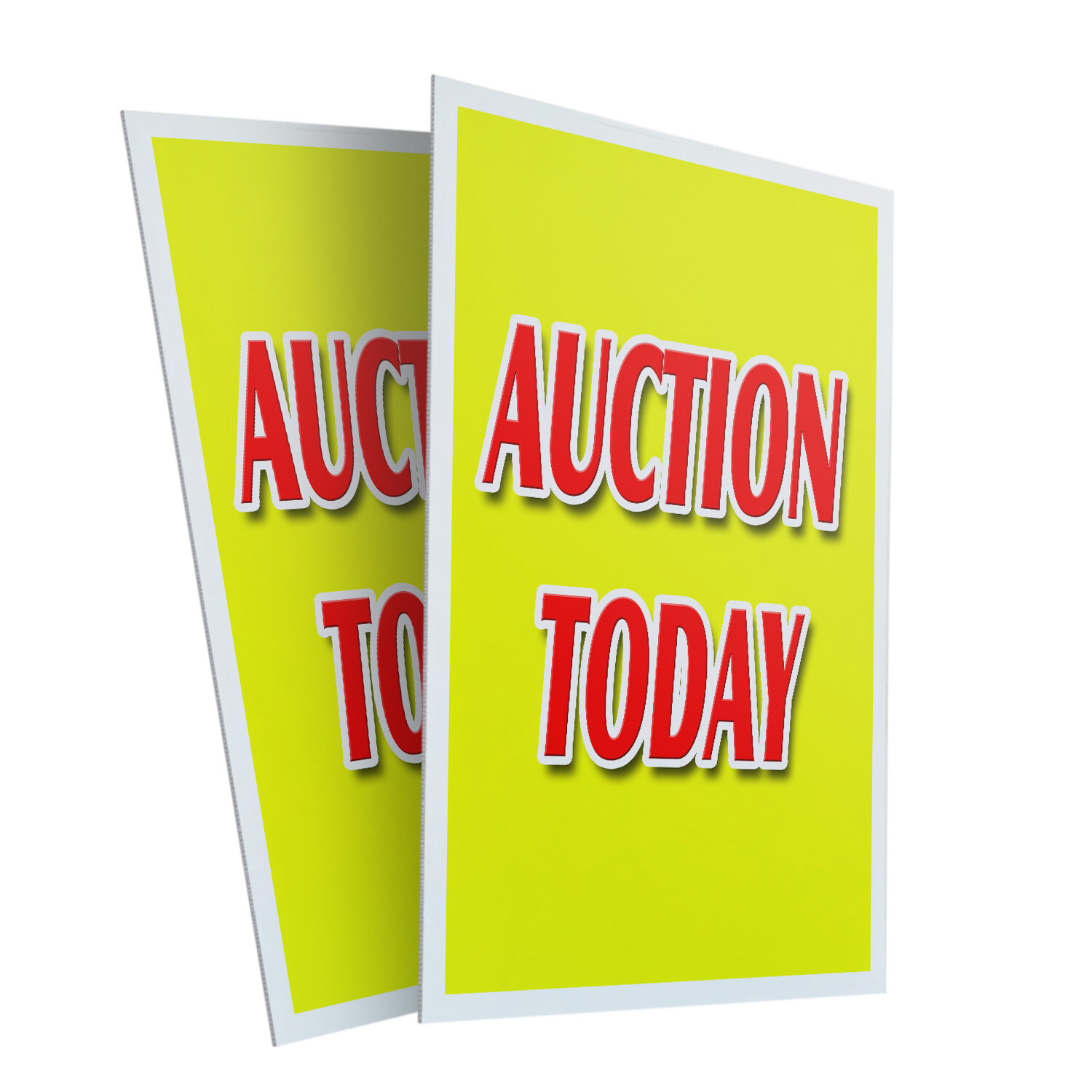 A-frame Sidewalk Auction Today 24″ x 36″ Double Sided A-Frame Sidewalk Sign