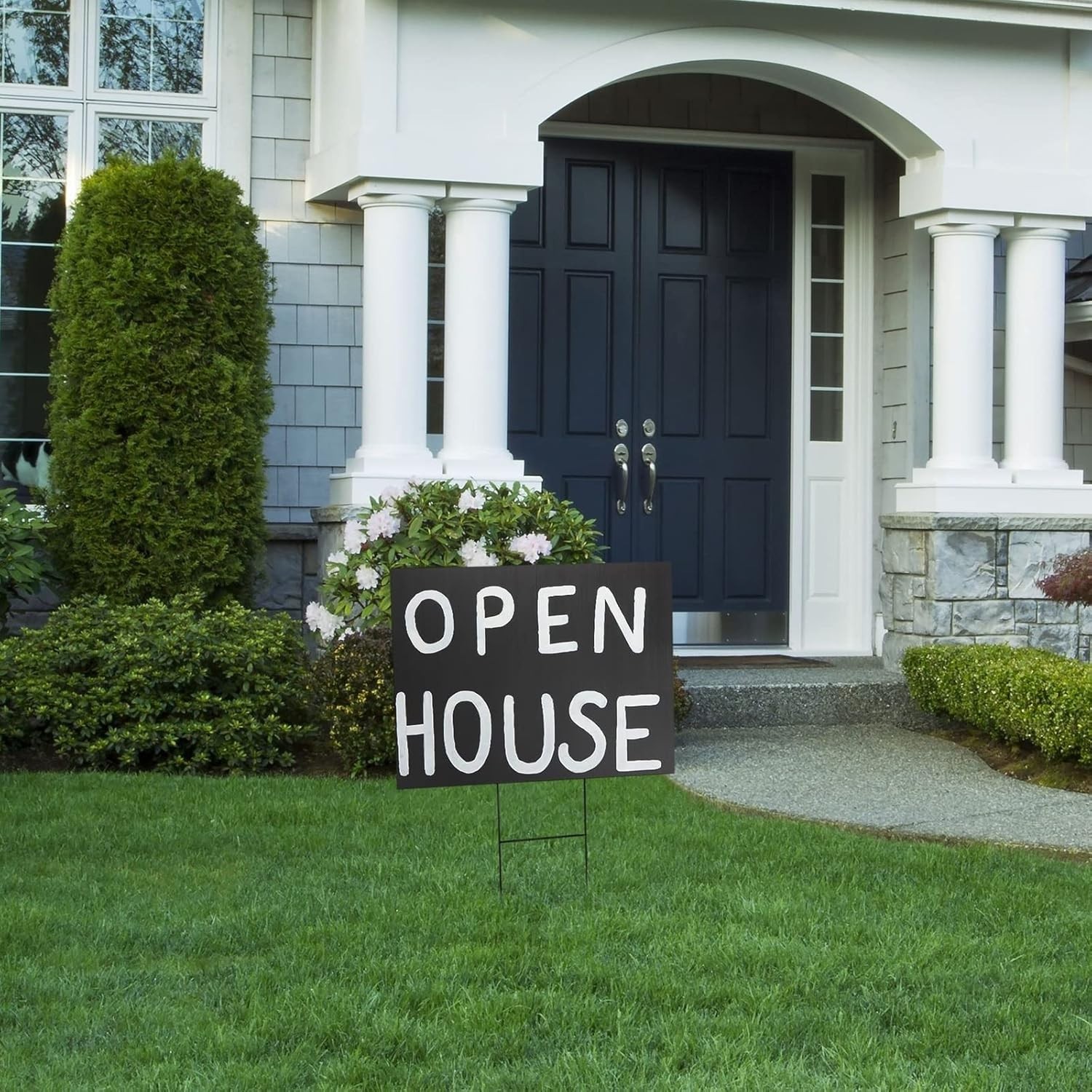 Durable Black 24×36 Corrugated Plastic Board Signs – 8 Pack, Weatherproof DIY