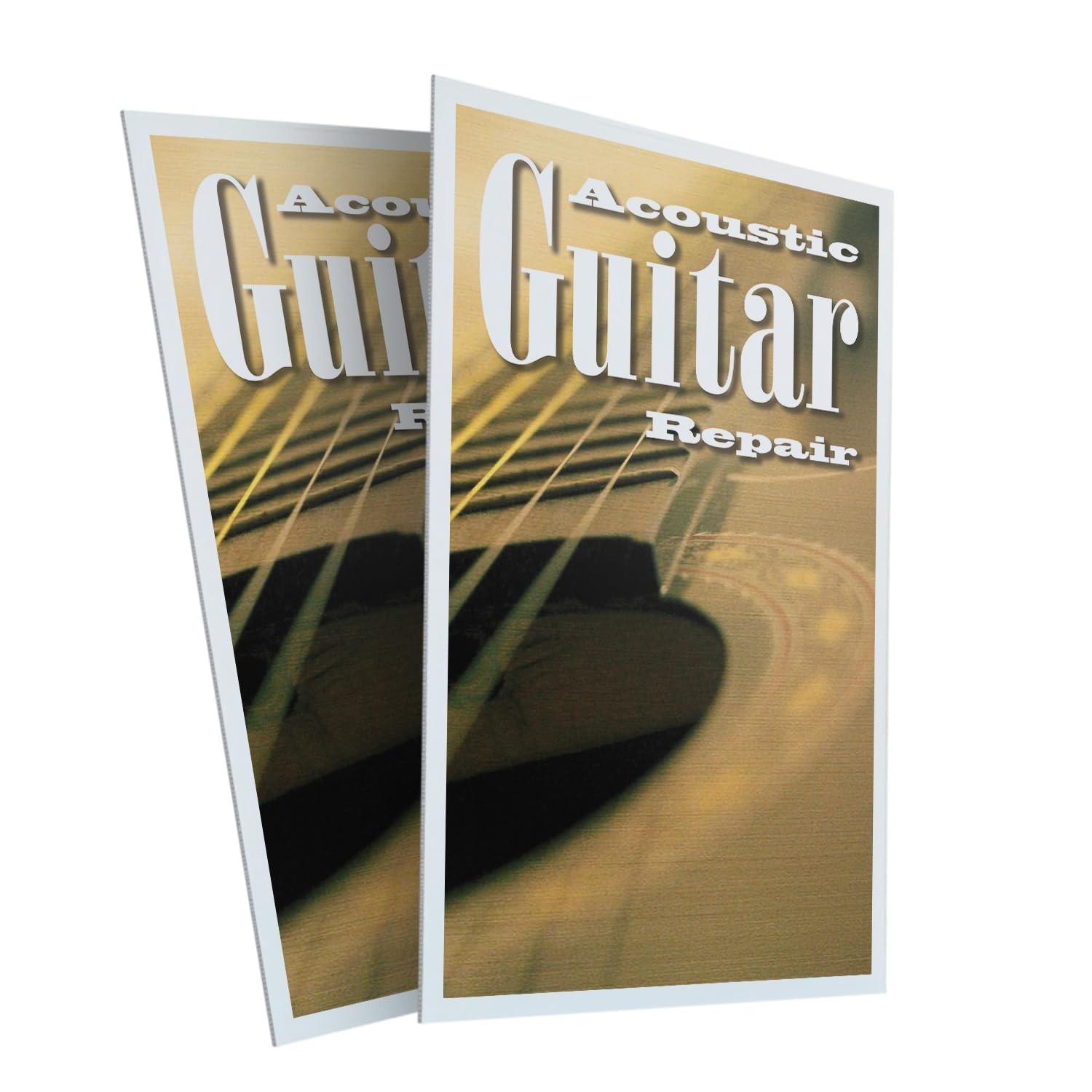SignMission Acoustic Guitar Repair (2-Pack) 24×36 inch Corrugated Plastic Signs