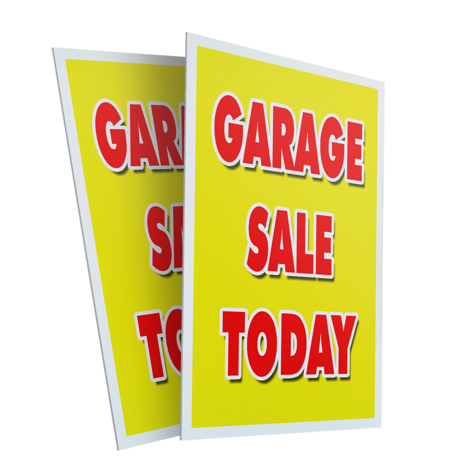 A-frame Sidewalk Garage Sale Today 24″ x 36″ Double Sided A-Frame Sidewalk Sign