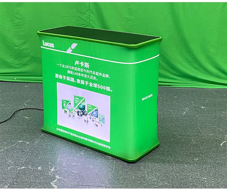 Portable Tension Fabric Counter Pop-Up Display Stands for Trade Shows Exhibits
