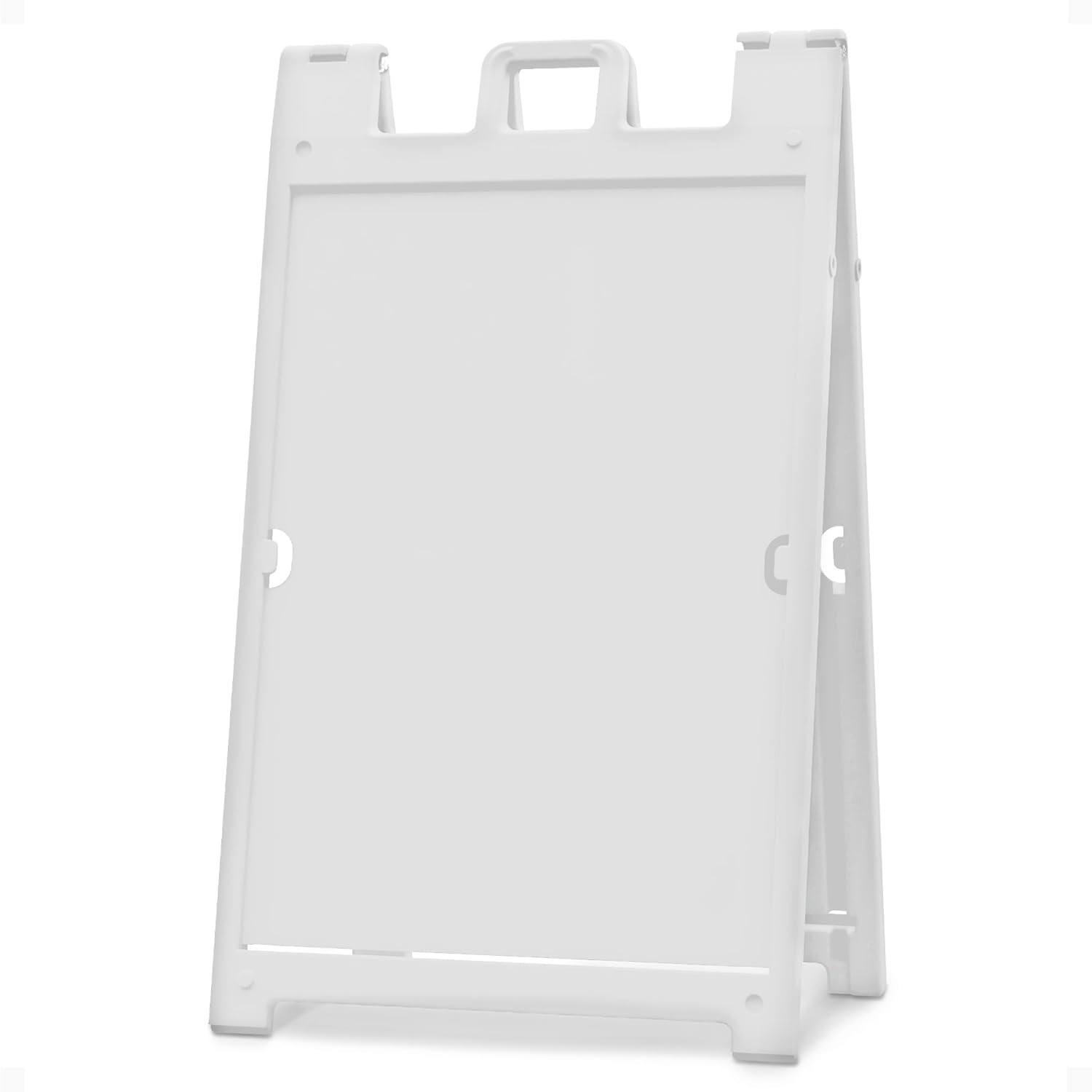 Plasticade Signicade Deluxe A Frame Sidewalk Curb Sign Portable Folding Double S