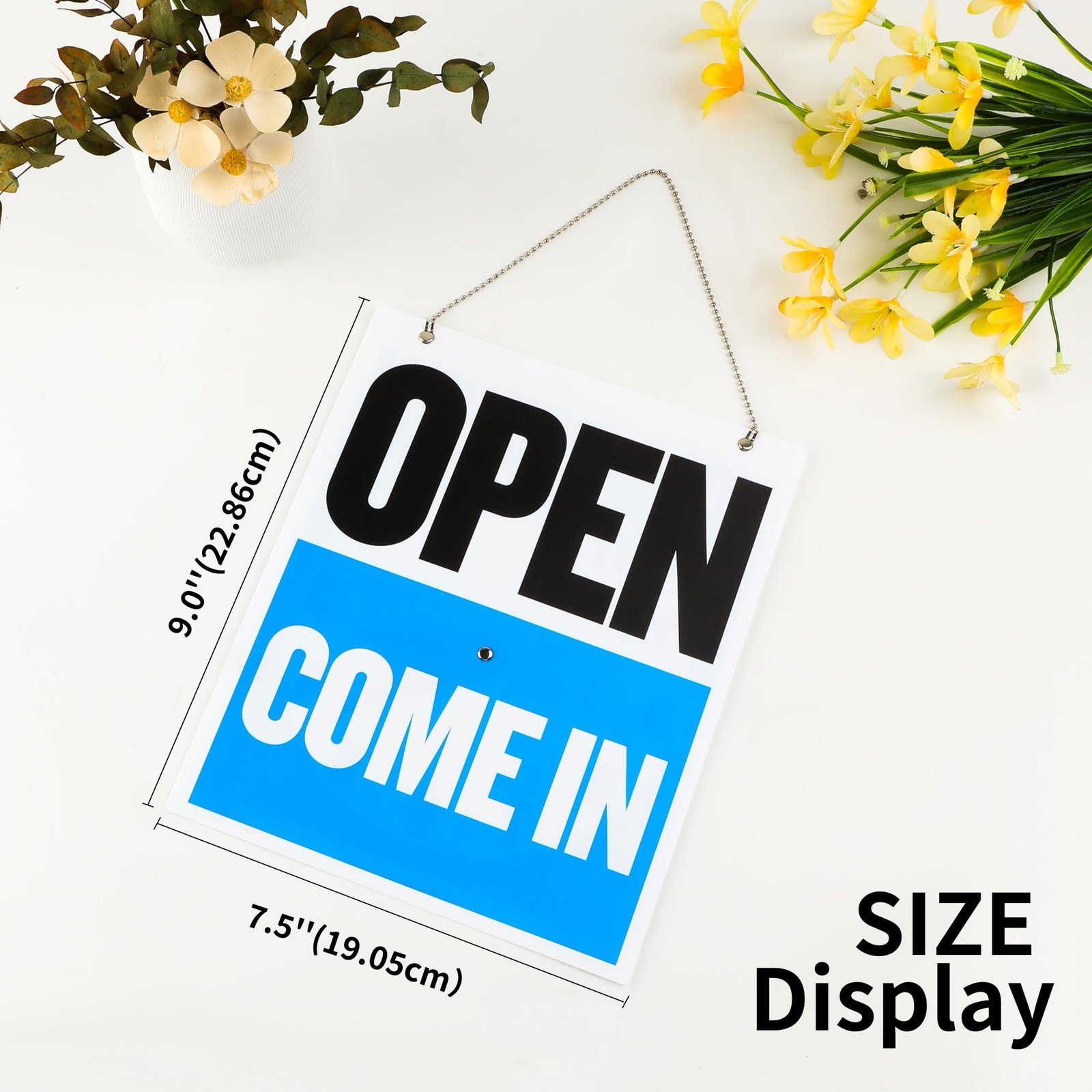 BAZIC Products 7.5in x 9in in Will RETURNin Clock 1-Pack, Return/Open