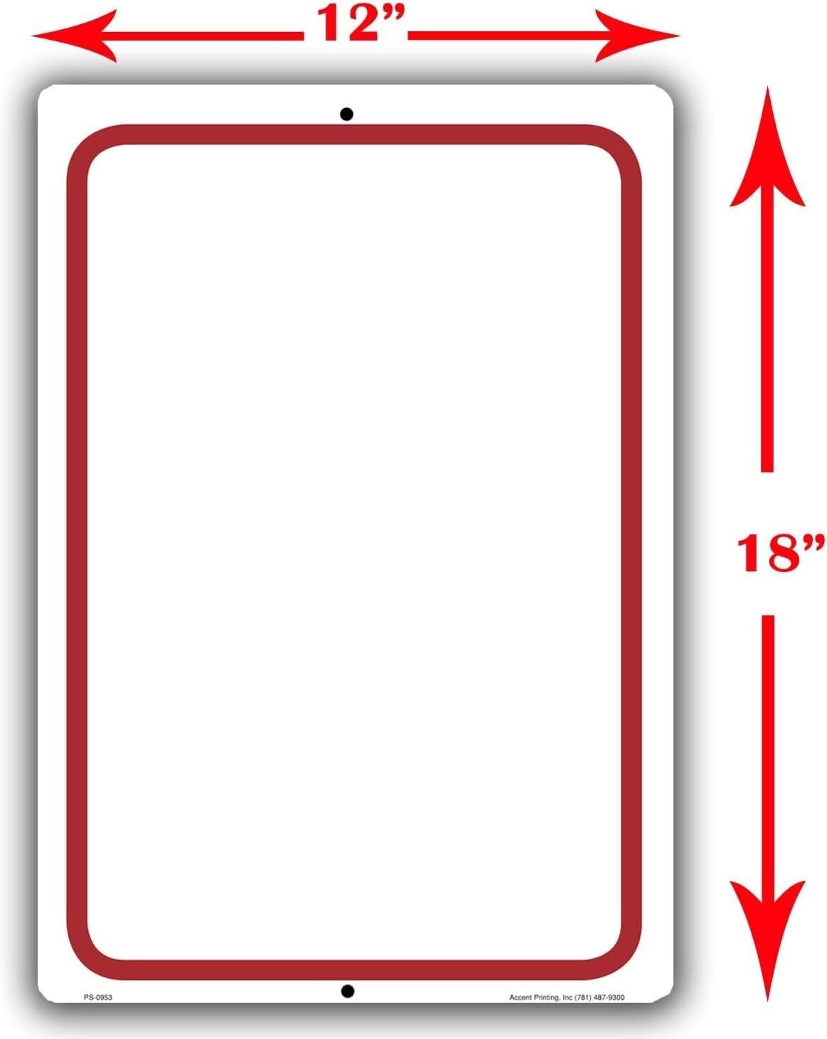 Notice Please Use Other Door | Single-sided Parking Sign | 12″W x 18″H