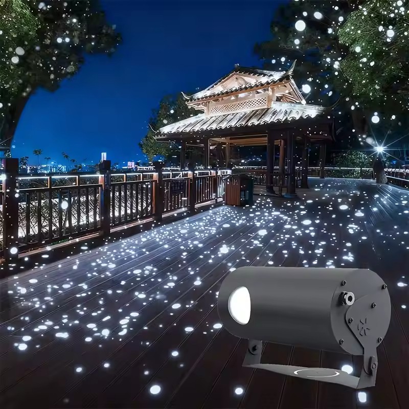 30W Waterproof LED Garden Light Dynamic Firefly Romantic Outdoor Flood Projector