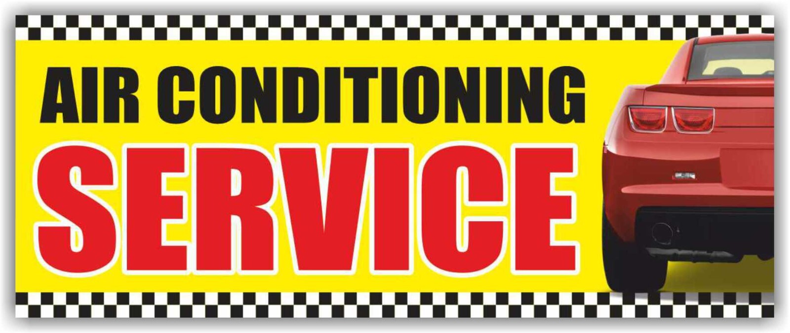 AIR CONDITIONING SERVICE Advertising Banner Vinyl Mesh Sign Change Auto Repair