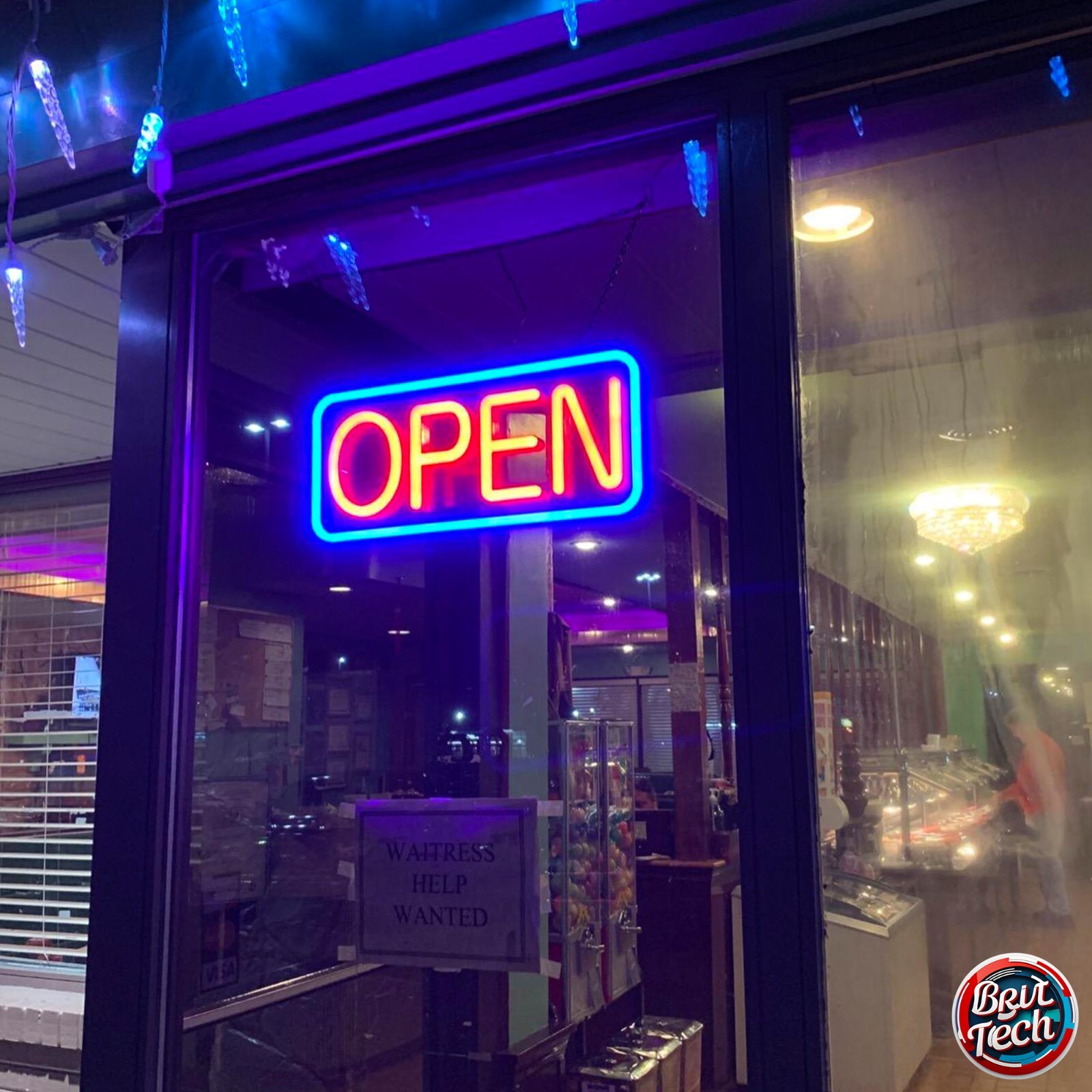 Open Sign For Business LED Neon 21″ Large Light Bright Restaurant Bar Store Shop