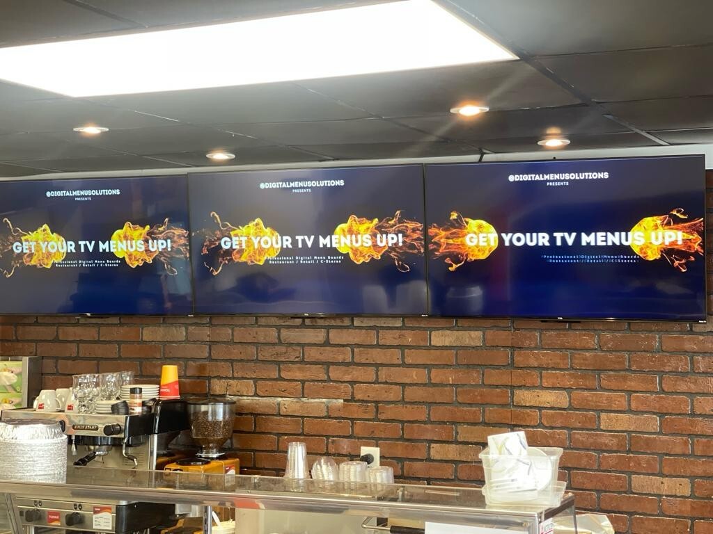 Digital Menu Boards + Software| TV Installation Service Included – Nationwide