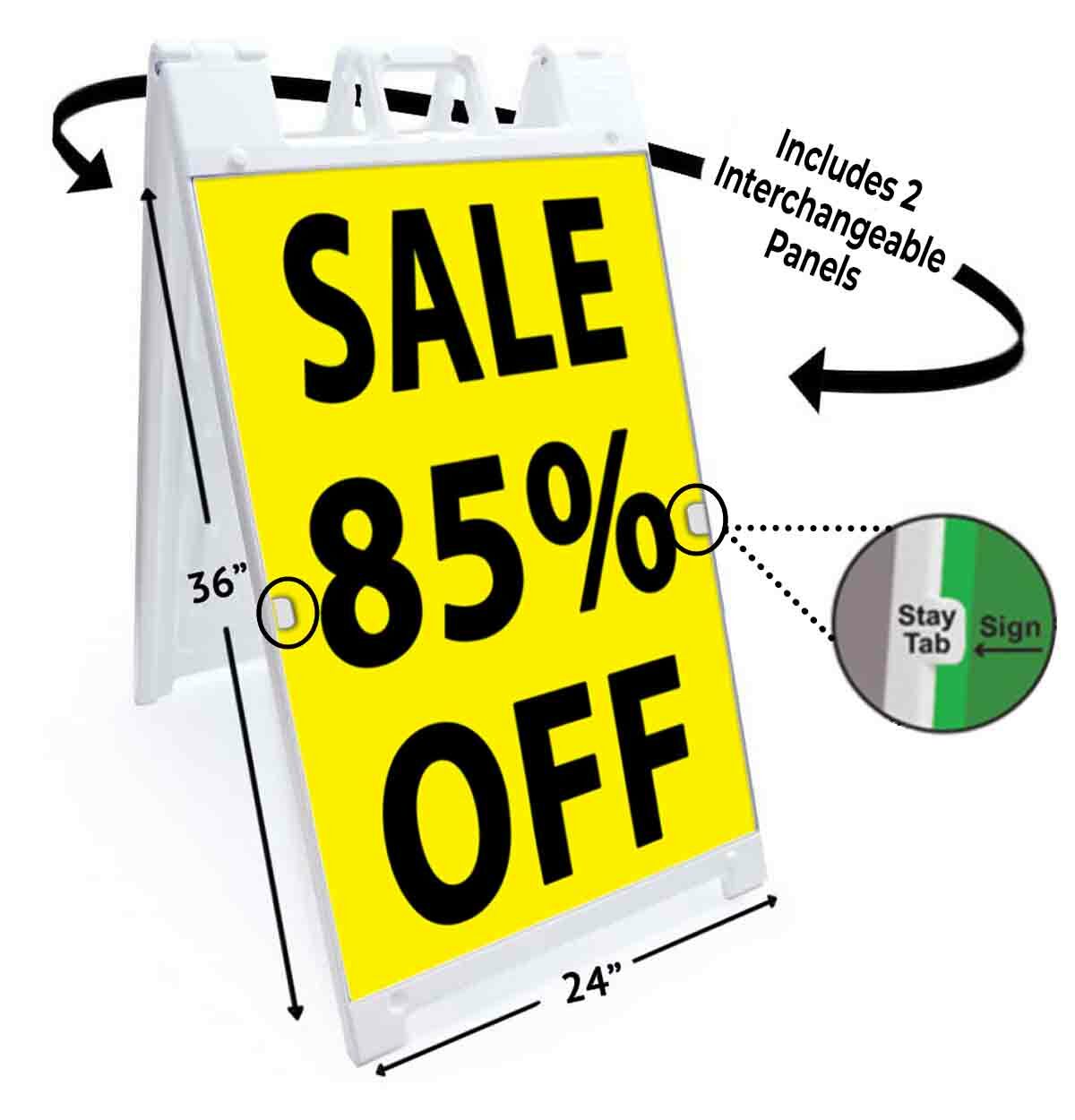 SALE 85% OFF Signicade 24×36 A Frame Sidewalk Sign Double Sided OFFER