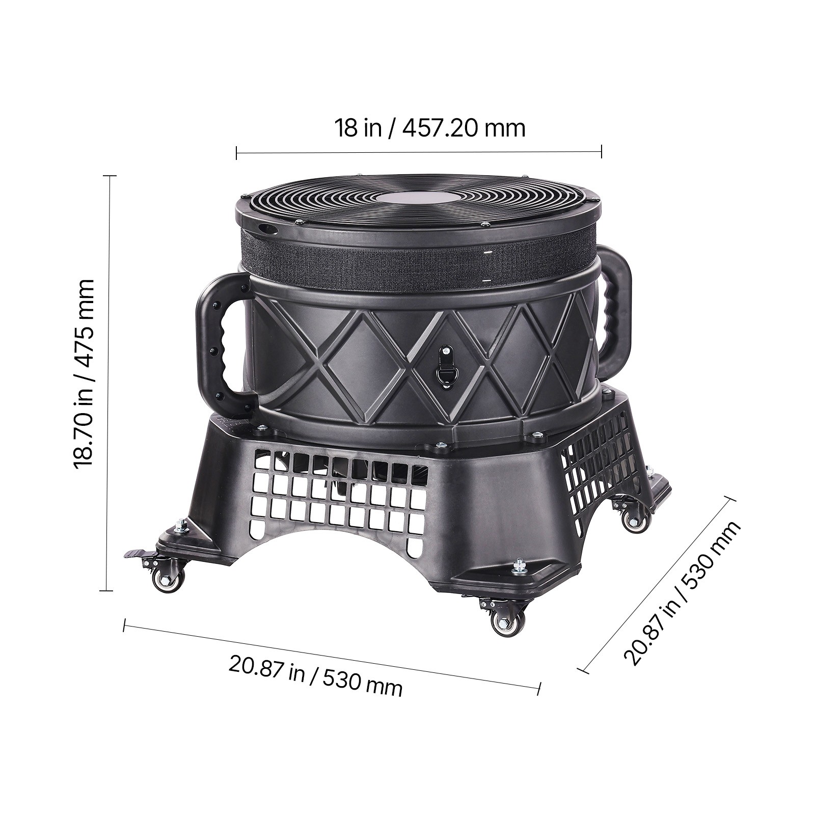 Uimoso Air Blower Fan 1HP 18″ for Inflatable Tube Man (No Inflatable)