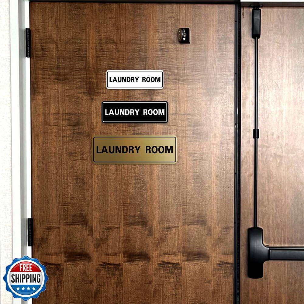 All Quality Standard Laundry Room Wall or Door Sign – Durable Signage | Ideal