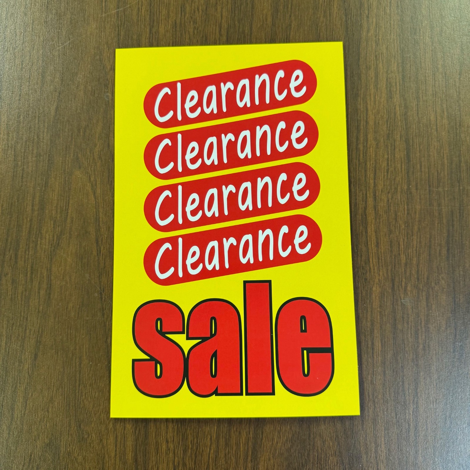 Clearance Sale Price Signs for Retail Displays -11″h x 7″w -8 pieces