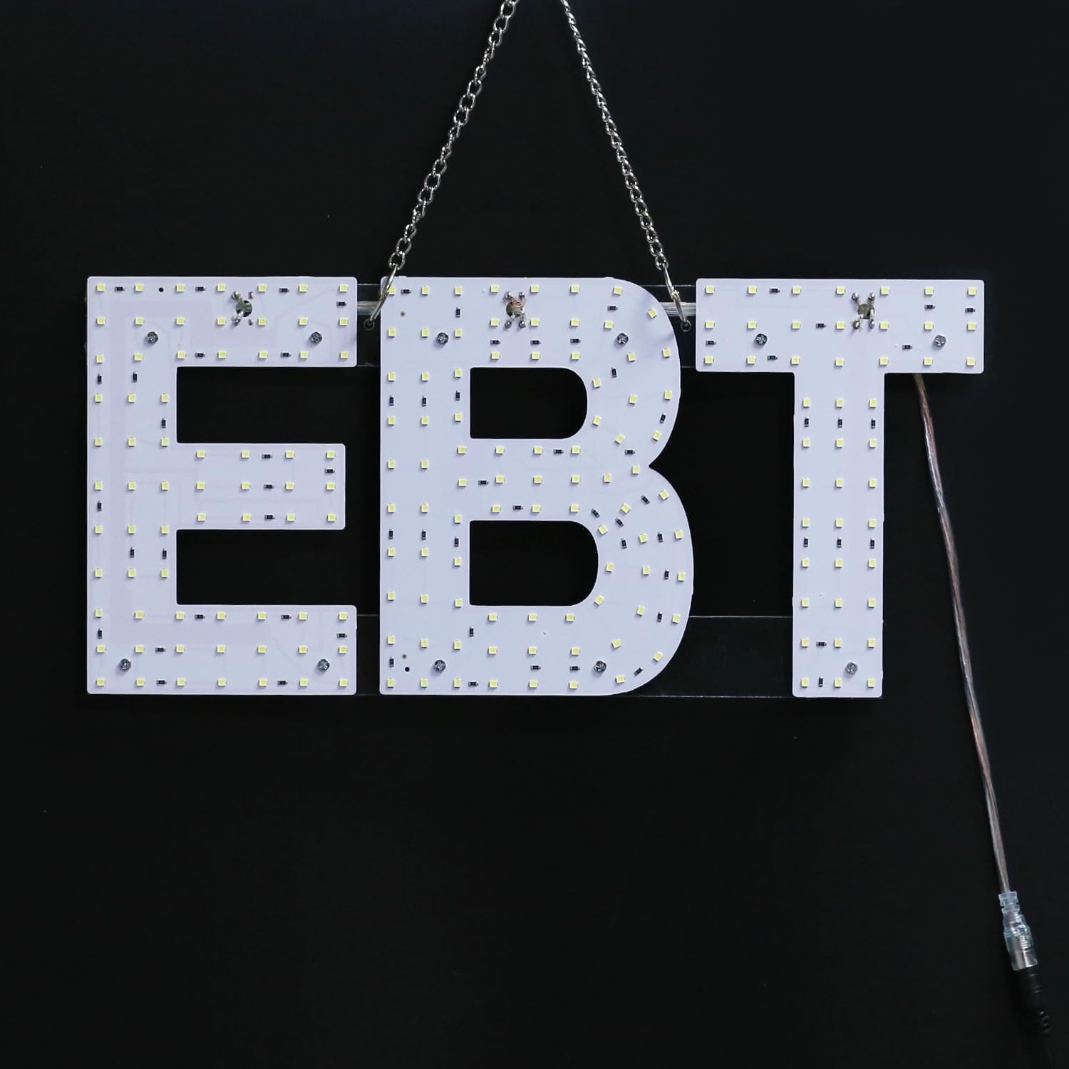 Large LED EBT Store Sign – 30″x10″ White, Super Bright, Unique, Window Display