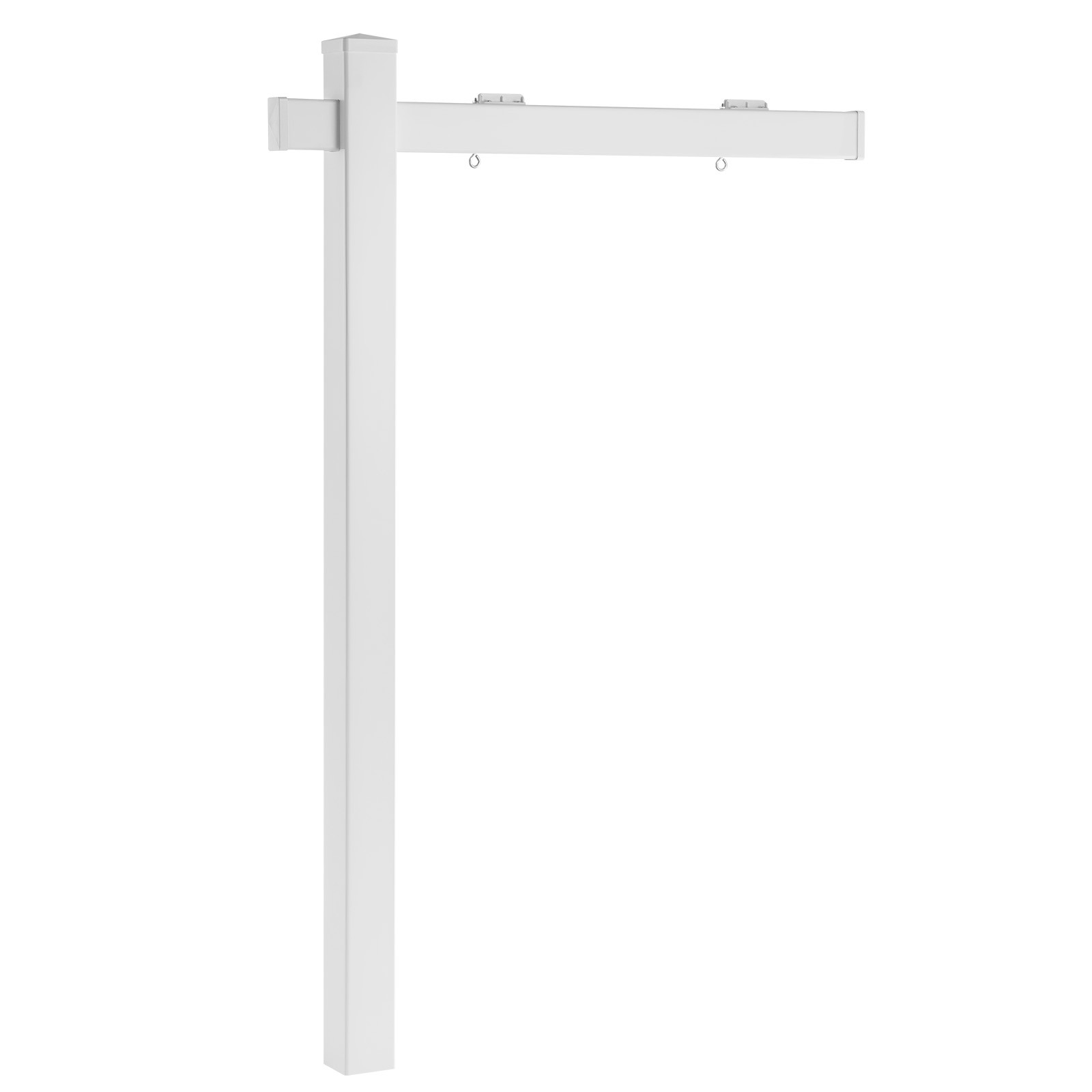 Uimoso 6 ft PVC Real Estate Sign Post for Outdoor Yard Display