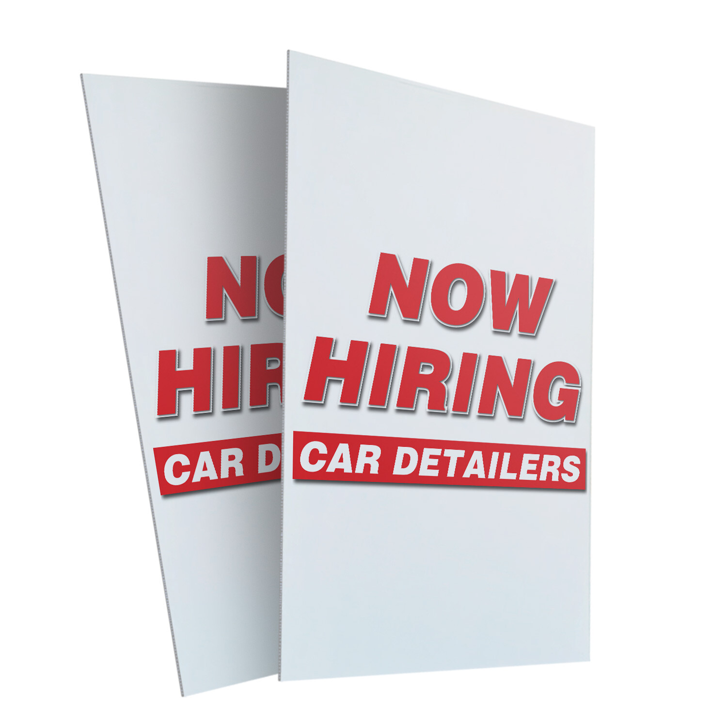 A-frame Sidewalk Now Hiring Car Detailers 24″ x 36″ Double Sided A-Frame Sidewal