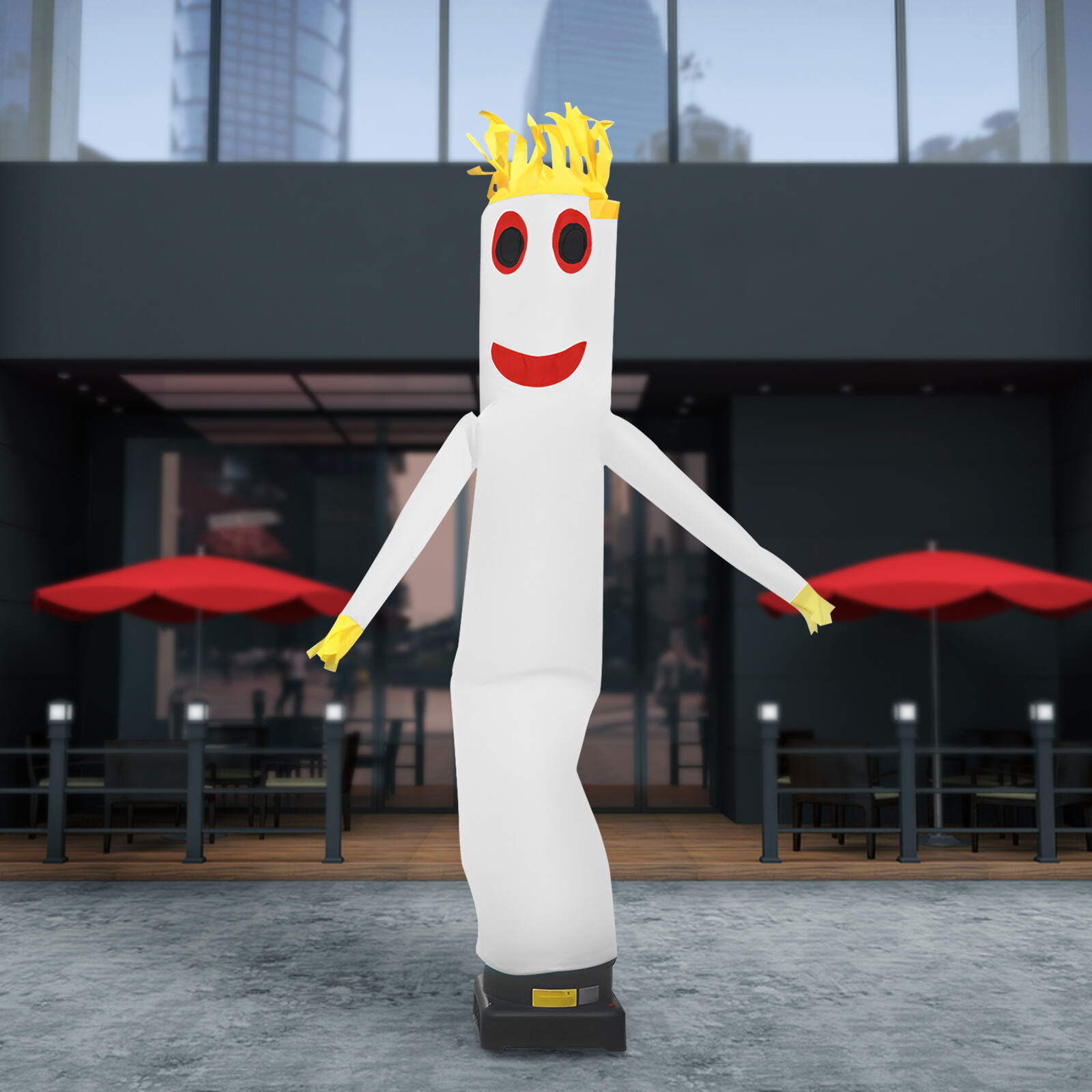 10ft Inflatable Dancing Air Puppet – Free-Standing Promotional Display White